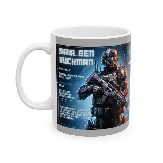 Futuristic Sci-Fi Ceramic Mug - Perfect for Gamers & Tech Enthusiasts