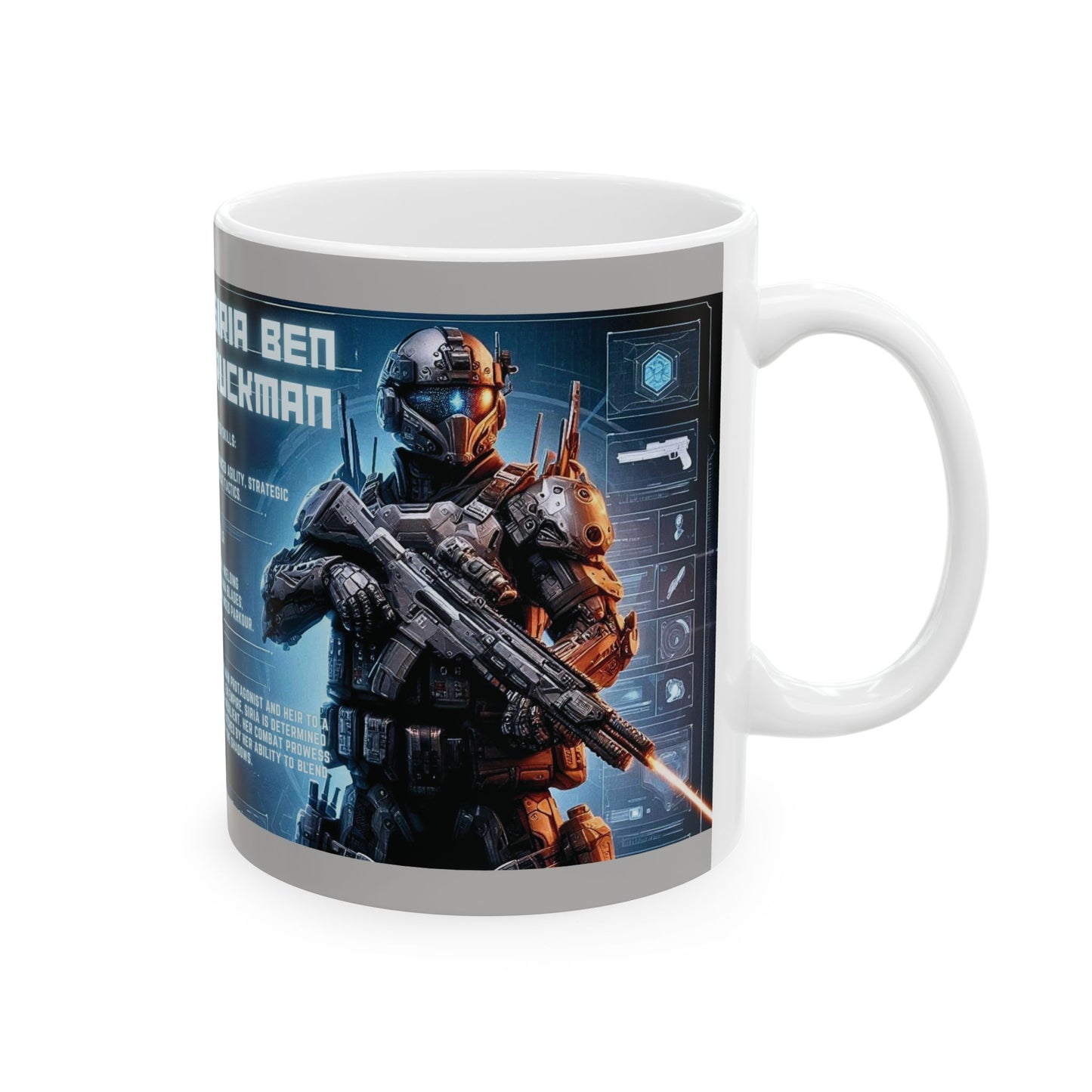 Futuristic Sci-Fi Ceramic Mug - Perfect for Gamers & Tech Enthusiasts