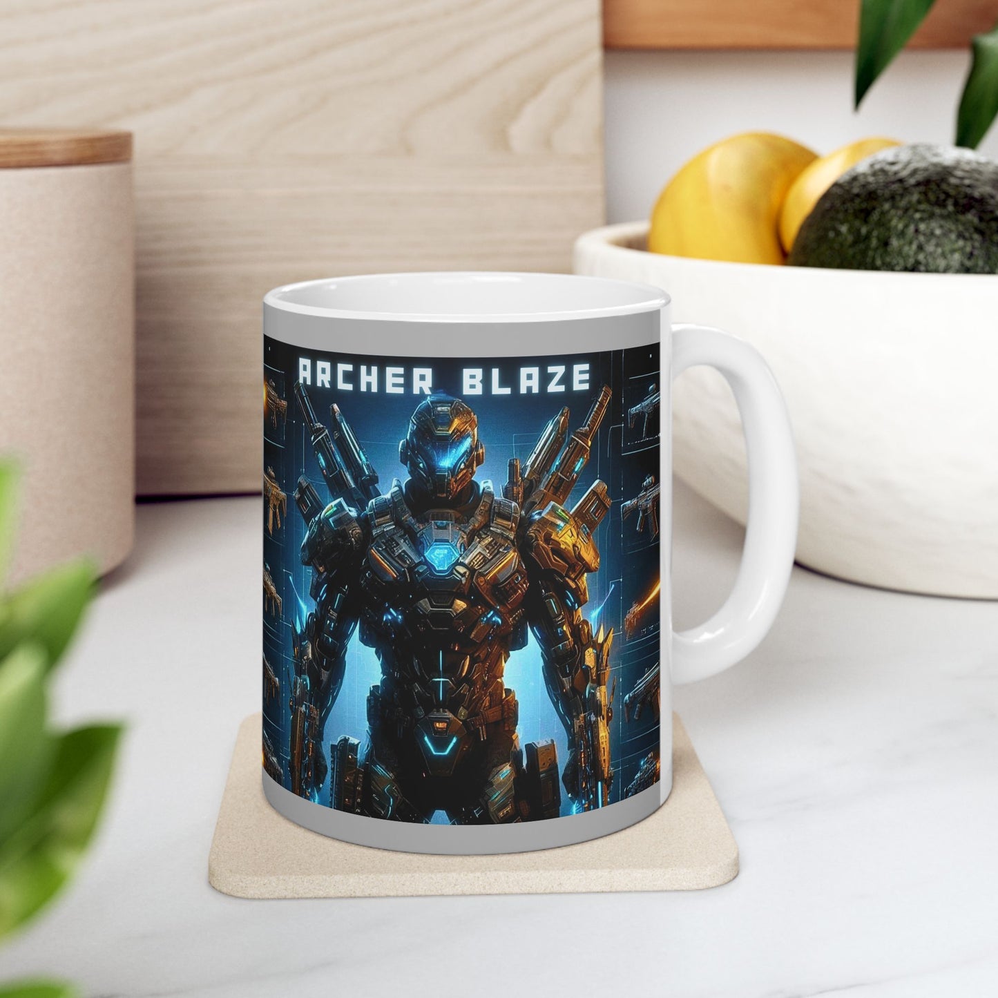 Gaming-Inspired Ceramic Mug with Gun Designs - Perfect for Gamers & Collectors