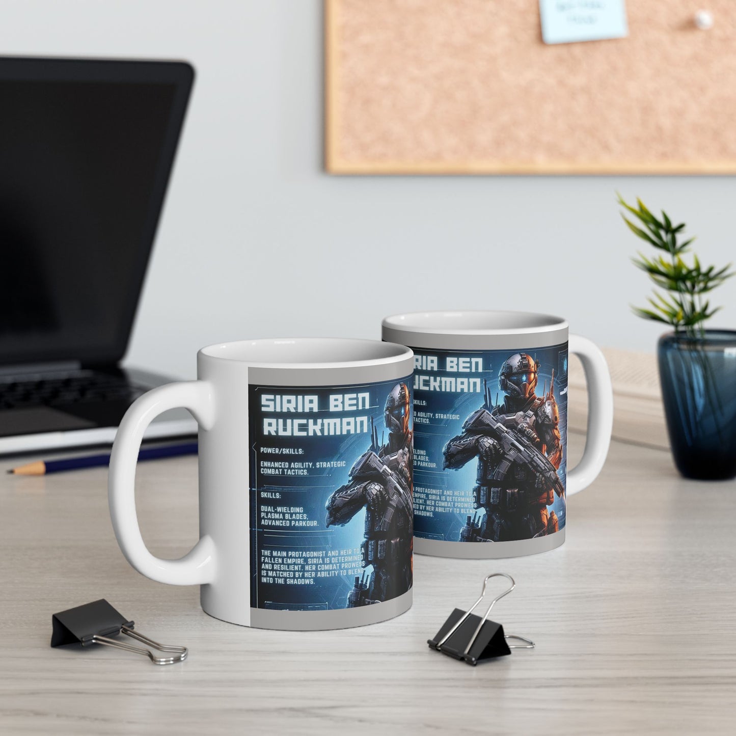 Futuristic Sci-Fi Ceramic Mug - Perfect for Gamers & Tech Enthusiasts