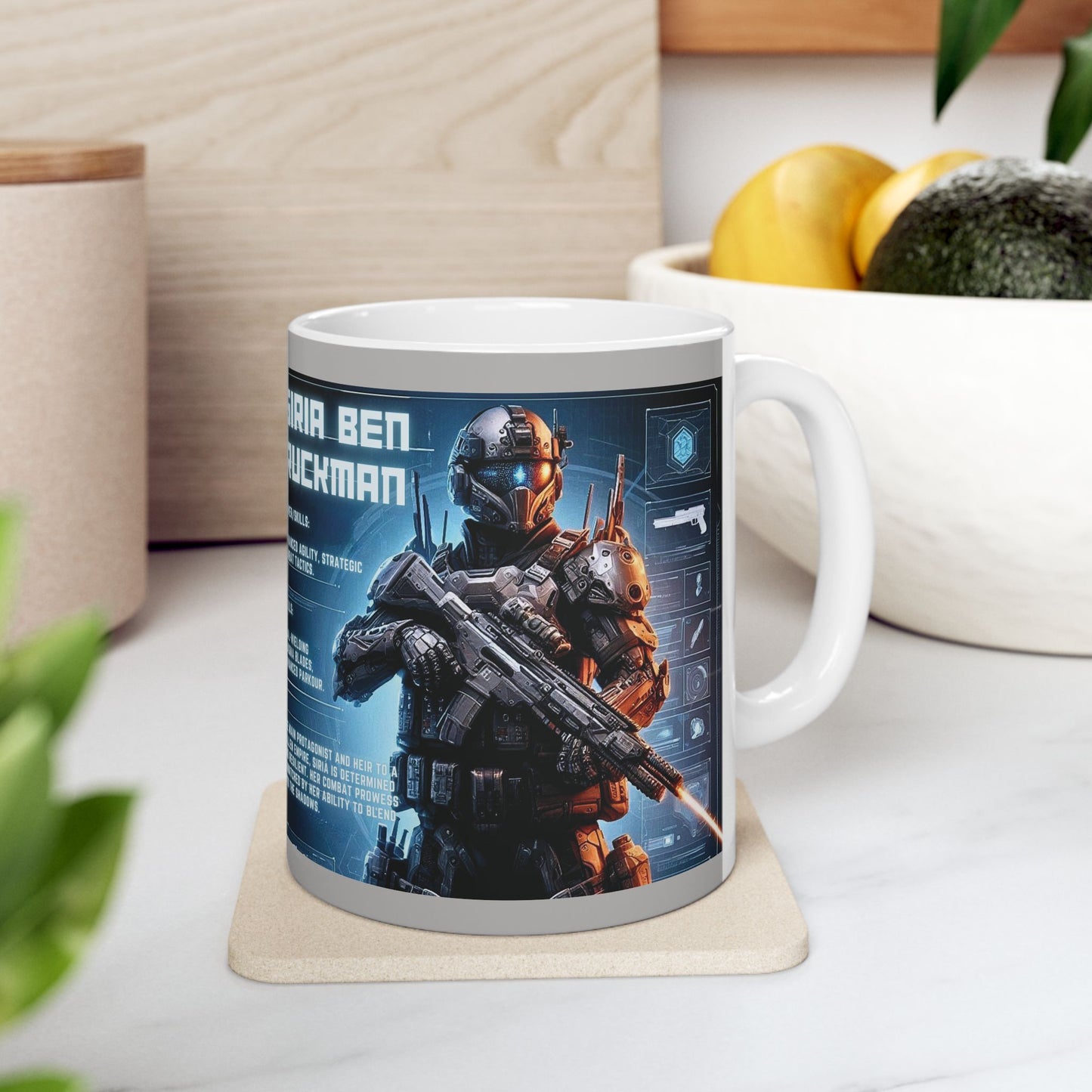 Futuristic Sci-Fi Ceramic Mug - Perfect for Gamers & Tech Enthusiasts