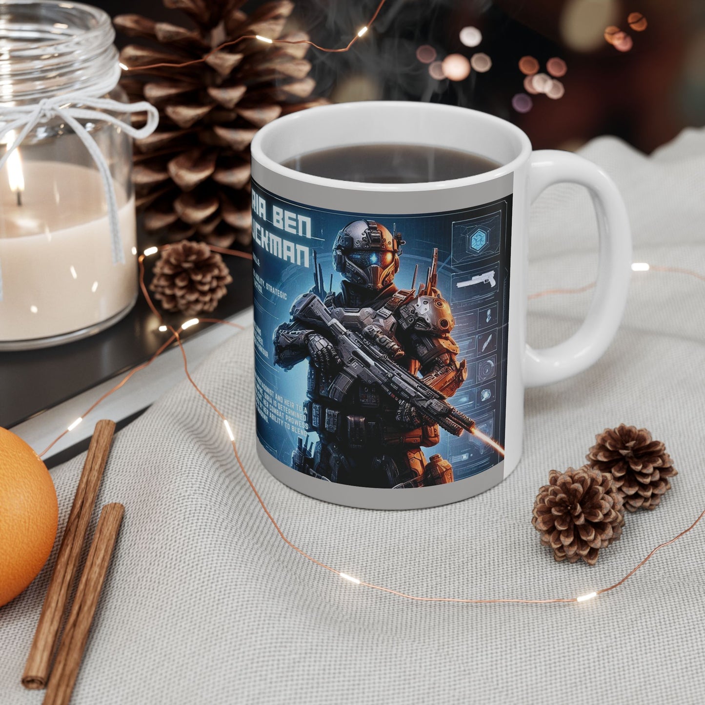 Futuristic Sci-Fi Ceramic Mug - Perfect for Gamers & Tech Enthusiasts